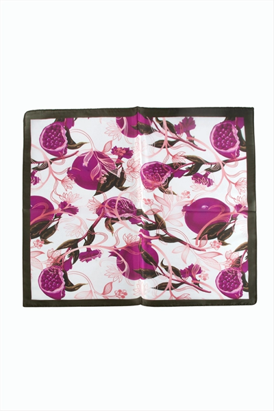 Nar Desenli Zr Şifon Fular 50*50 cm
