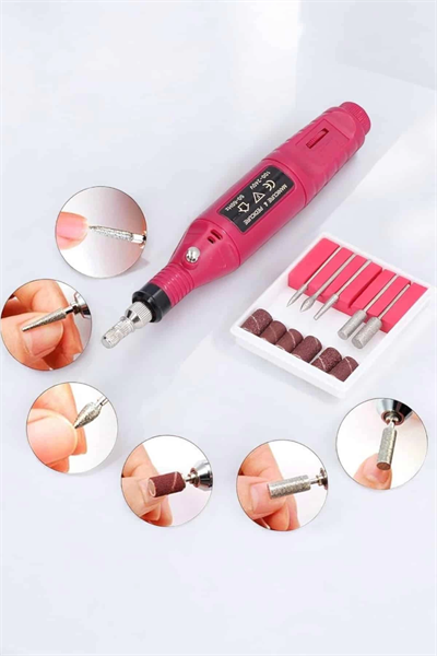Nasır Temizleyici Manikür Pedikür Seti Elektrikli USB Girişli