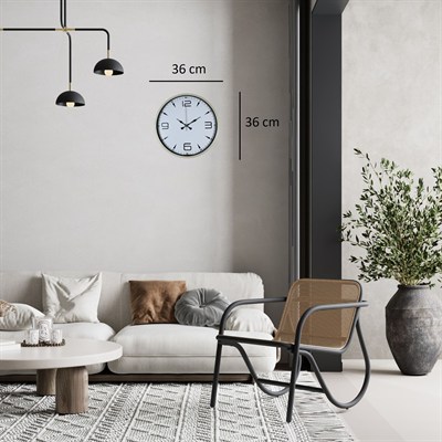 Natural Krem 36 Cm Duvar Saati