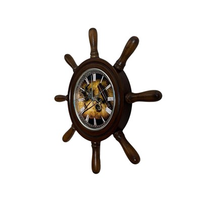 Navigator Marin Eskitme Kavelalı Dümen Duvar Saati