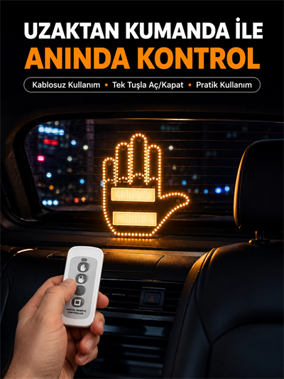 Naylon Bantlı Kolay Montajlı Araç Jest Işığı