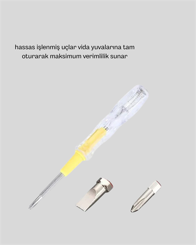 Neon Işıklı Elektrik Kontrol Kalemi