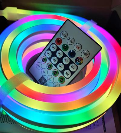 Neon LED Esnek Aydınlatma - RGB MAGIC SMART - 5 Metre Paket IP67 - Uzaktan Kumanda + Uygulama (3936)