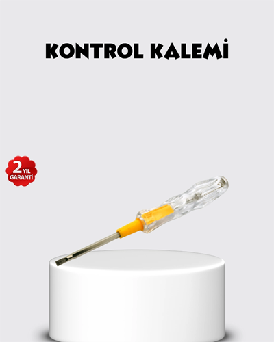 Neon Lambalı Elektrik Kontrol Kalemi Nikel Kaplama 110-220V