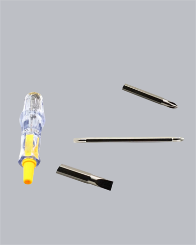 Neon Lambalı Elektrik Kontrol Kalemi Nikel Kaplama 110-220V