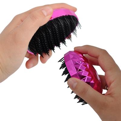 Neon Pembe Düzleştirici Tarak Geniş Aralıklı Her Saç Tipine Uygun Fırçalı Saç Düzleştirici (3936)