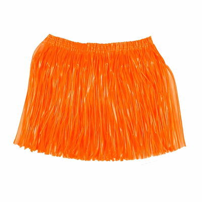 Neon Turuncu Hawaii Parti Eteği 40 Cm
