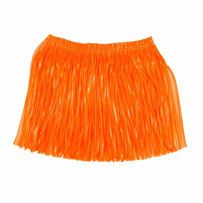 Neon Turuncu Hawaii Parti Eteği 40 Cm