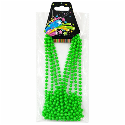 Neon Yeşil Boncuk Kolye 80 Cm – Retro 80’ler 90’lar Parti Aksesuarı