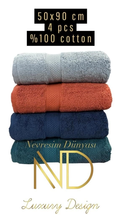 Nevresim Dünyası 50x100 4lü Havlu Prime 5