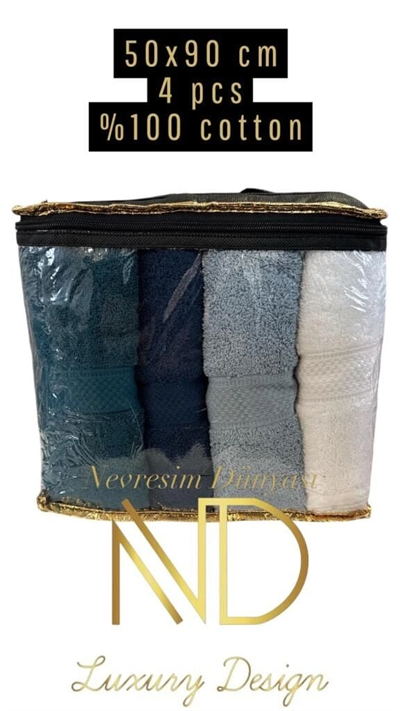Nevresim Dünyası 50x100 4lü Havlu Prime 4