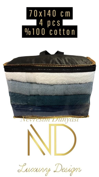 Nevresim Dünyası 70x140 4lü Havlu Prime 4