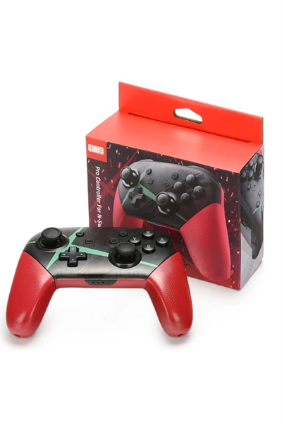 Nintendo Switch uyumlu kırmızı bluetooth joystick kablosuz oyun kolu - Garantisiz Garanti Süresi
