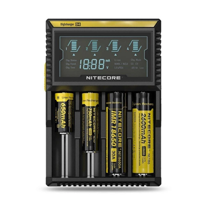 Nitecore D4 Digi Charger Li-ion / Nı-cd / Nı-mh / Lifepo4 Dijital Pil Şarj Cihazı