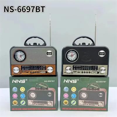 Nns NS-6697BT Taşınabilir Bluetooth Nostaljik Radyo (3936)