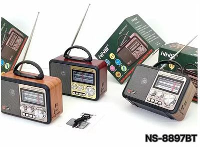 Nns Ns-8897 Orta Boy Retro, Nostaljik, Ahşap Tasarım Radyo Bx40