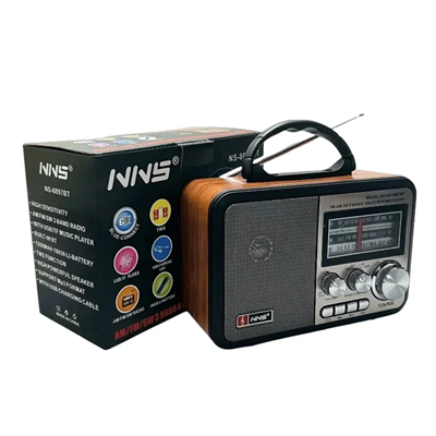 Nns Ns-8897 Orta Boy Retro, Nostaljik, Ahşap Tasarım Radyo Bx40