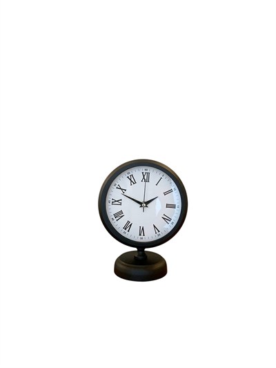 Noble Black 25 x 20 Cm Metal Modern Masa Saati