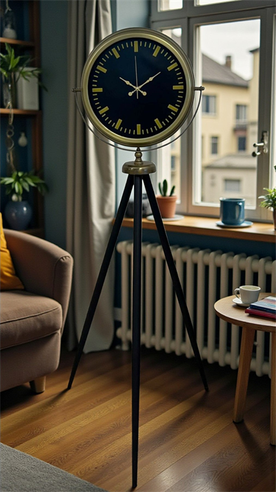 Nostalji Şık Tasarım Tripod Ayaklı Saat