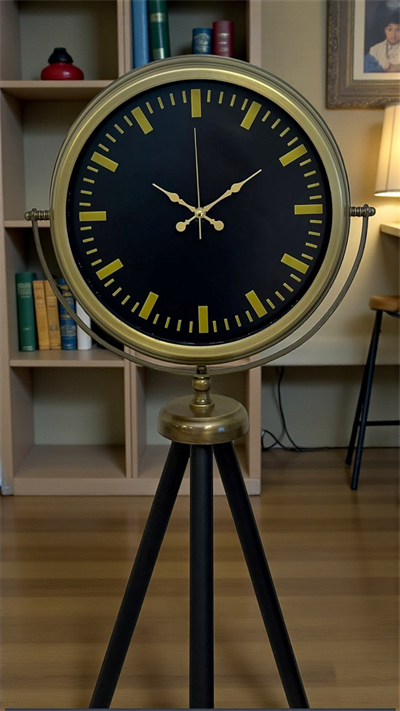 Nostalji Şık Tasarım Tripod Ayaklı Saat