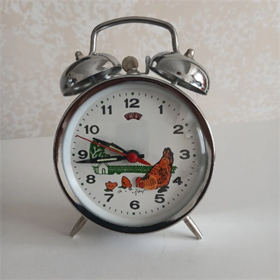Nostaljik Kurmalı Horozlu Çalar Saat Büyük Boy