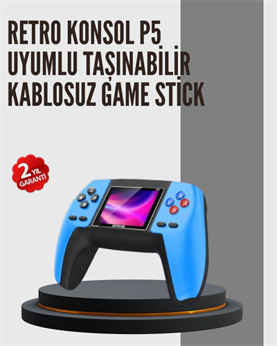 Nostaljik Mini GamePad | 520 Hazır Oyun, Tak ve Oyna