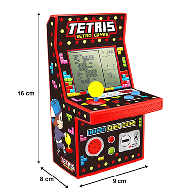 Nostaljik Mini Tetris Oyun Konsolu XY9029A - 1 Adet Stokta Olan Renk Gönderilir