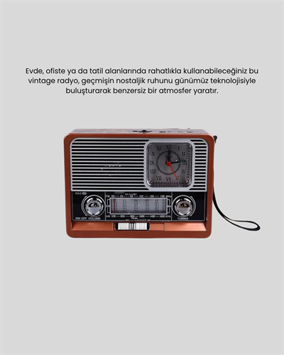 Nostaljik Radyo – Şık Dekoratif Tasarım ve Güvenli 2 Yıl Garanti