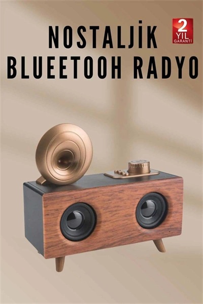 Nostaljik Radyo Bluetooth Bağlantılı Şarjlı Yüksek Ses Kaliteli Yeni Nesil