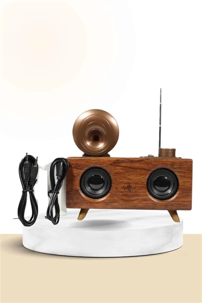 Nostaljik Radyo Bluetooth Bağlantılı Şarjlı Yüksek Ses Kaliteli