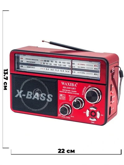 Nostaljik Radyo Waxıba Nostaljik Radyo Bluetooth Fm Usb Xb-2301rt Bx40