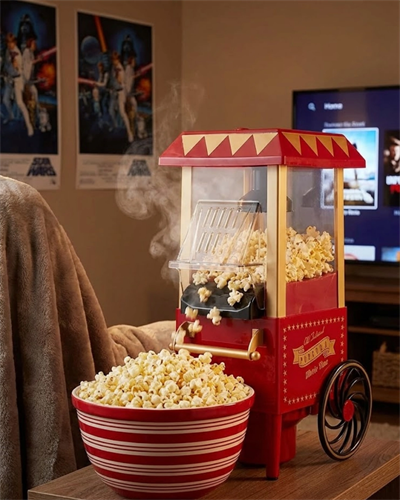 Nostaljik Tasarımlı Yağsız Mısır Patlatma Makinesi