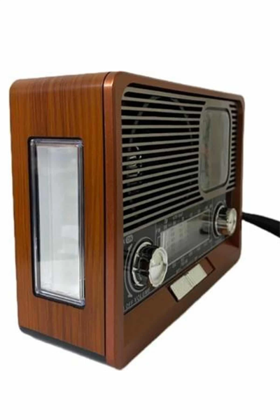 Nostaljik Vintage Radyo Taşınabilir Bluetooth Bağlantılı Hoparlör Radyo