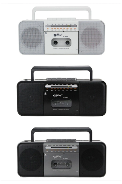 Nostaljik radyo FM radyo USB MP3 çalar kablosuz hoparlör Bluetooth gri 2 yıl garantili