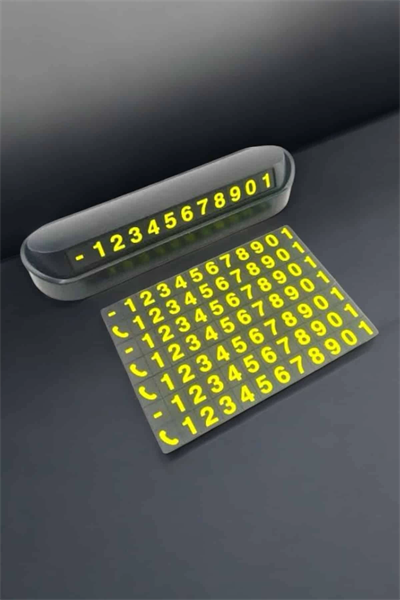 Numaralık Araç İçi Araba Araç Park Numaratör Telefon Numarası Yazma