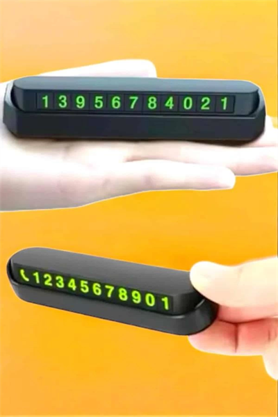 Numaralık Araç İçi Araba Araç Park Numaratör Telefon Numarası Yazma