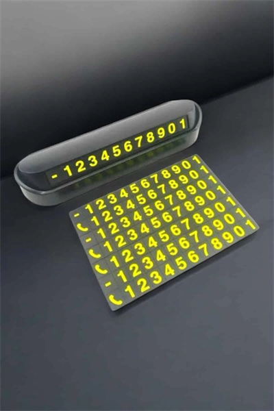 Numaralık Araç İçi Araba Araç Park Numaratör Telefon Numarası Yazma