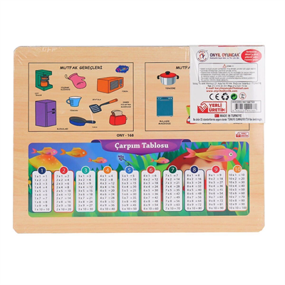 ONY-168-169 Ahşap Tutmalı Mutfak Gereçleri -Onyıl Oyuncak
