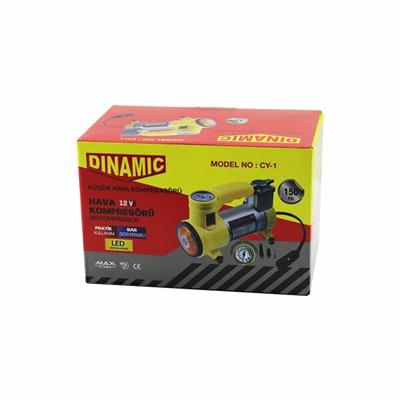 OTO - ARAÇ HAVA KOMPRESÖRÜ KAMYON - OTOBÜS - DC/12V-13.5V - 15Amp - 150PSI - BAR GÖSTERGE - LED AYDINLATMA CY-1  (3936)
