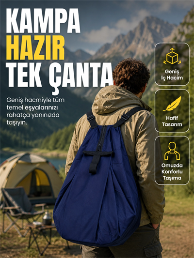 Okul İş Seyahat Kamp ve Günlük Kullanım İçin Çok Amaçlı Taşıma Çantası