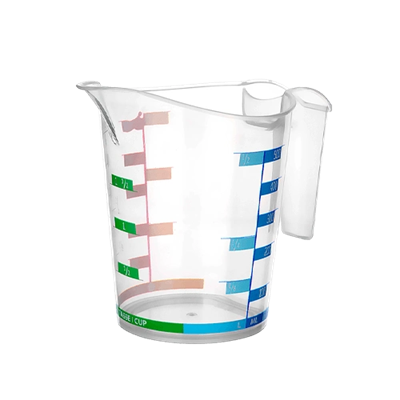 Ölçü Kabı Dereceli Renkli 1000 Ml + 500 Ml Set