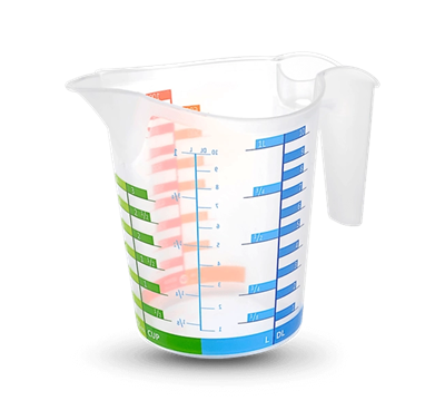 Ölçü Kabı Dereceli Renkli 1000 Ml