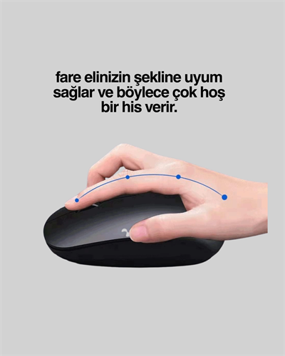 Optik Sensörlü Sessiz Fare – Geniş Uyumluluk ve Ergonomik Yapı
