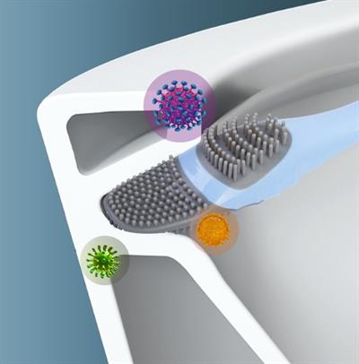 Ördek Tasarımlı Silikon Tuvalet ve İnce Detay Fırçası (3936)