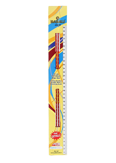 Örgü Şiş Cetvelli 6 Numara 35 Cm