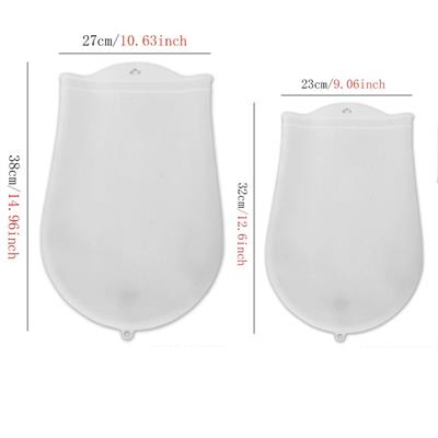 Orta Hamur Torbası Silikon Şeffaf Hamur Yoğurma Torbası Ekmek Makarna Mantı Hamuru Kolay Yoğurma (3936)