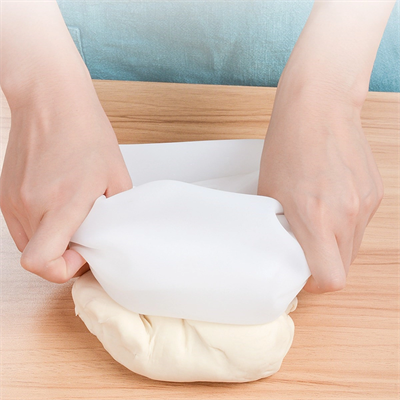 Orta Hamur Torbası Silikon Şeffaf Hamur Yoğurma Torbası Ekmek Makarna Mantı Hamuru Kolay Yoğurma Bx40