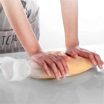 Orta Hamur Torbası Silikon Şeffaf Hamur Yoğurma Torbası Ekmek Makarna Mantı Hamuru Kolay Yoğurma Bx40