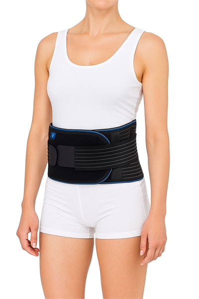 Ortopedik Bel Destekli Çalışma Korsesi Ayarlanabilir, Nefes Alabilir, Unisex