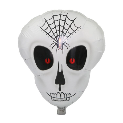 Örümcek Ağ Desenli İskelet Folyo Balon Bx40